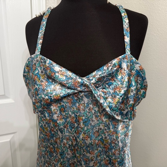 Y2K Silky Slip Dress Sleepwear Large Vintage Floral Feminine Coquette Cottage - Picture 3 of 7